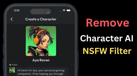 Remove Character . AI nsfw filters